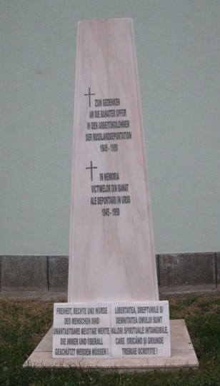 Gedenkstein für die deportierten Rumänendeutschen