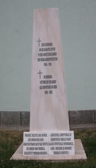 Gedenkstein für die deportierten Rumänendeutschen